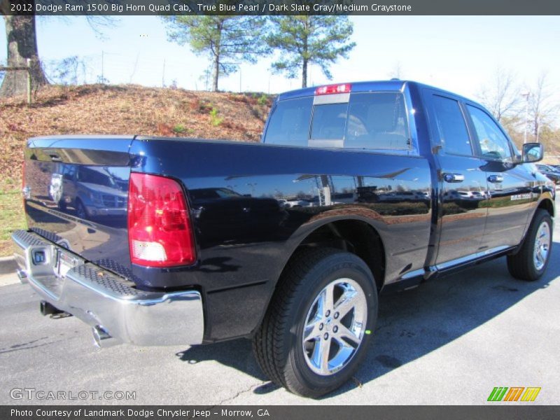 True Blue Pearl / Dark Slate Gray/Medium Graystone 2012 Dodge Ram 1500 Big Horn Quad Cab