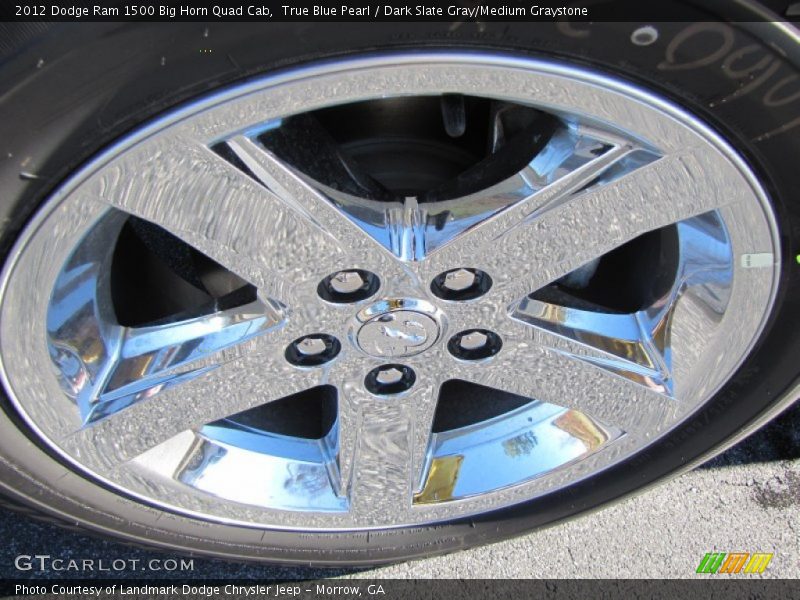 True Blue Pearl / Dark Slate Gray/Medium Graystone 2012 Dodge Ram 1500 Big Horn Quad Cab