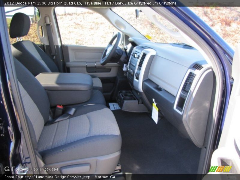 True Blue Pearl / Dark Slate Gray/Medium Graystone 2012 Dodge Ram 1500 Big Horn Quad Cab