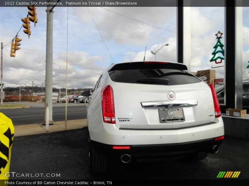 Platinum Ice Tricoat / Shale/Brownstone 2012 Cadillac SRX Performance