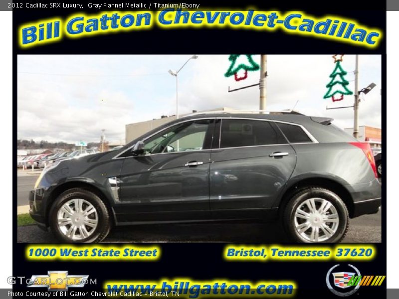 Gray Flannel Metallic / Titanium/Ebony 2012 Cadillac SRX Luxury