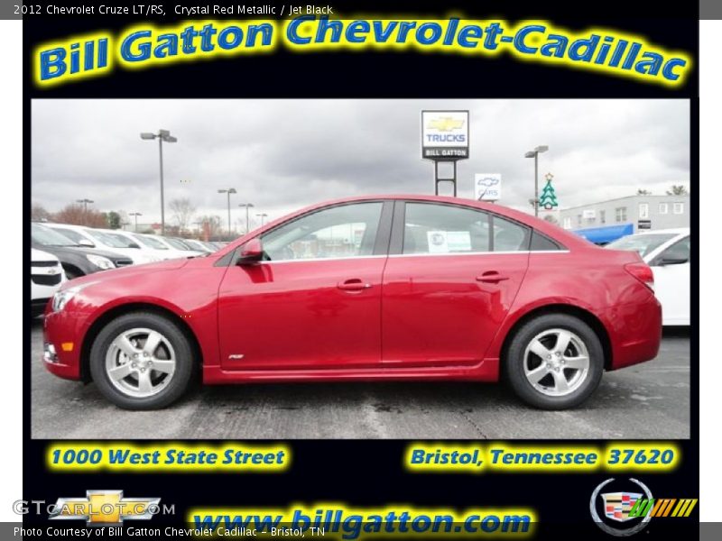 Crystal Red Metallic / Jet Black 2012 Chevrolet Cruze LT/RS