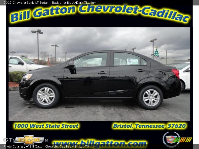 Black / Jet Black/Dark Titanium 2012 Chevrolet Sonic LT Sedan