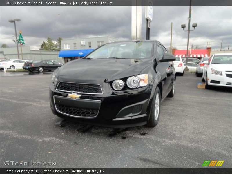 Black / Jet Black/Dark Titanium 2012 Chevrolet Sonic LT Sedan