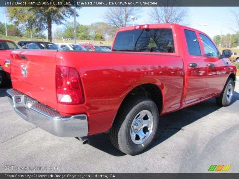 Flame Red / Dark Slate Gray/Medium Graystone 2012 Dodge Ram 1500 ST Quad Cab