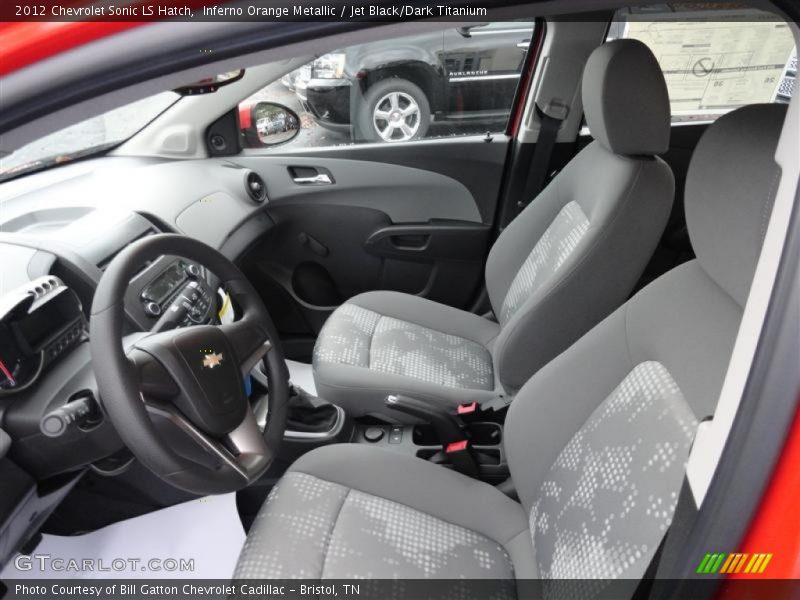  2012 Sonic LS Hatch Jet Black/Dark Titanium Interior