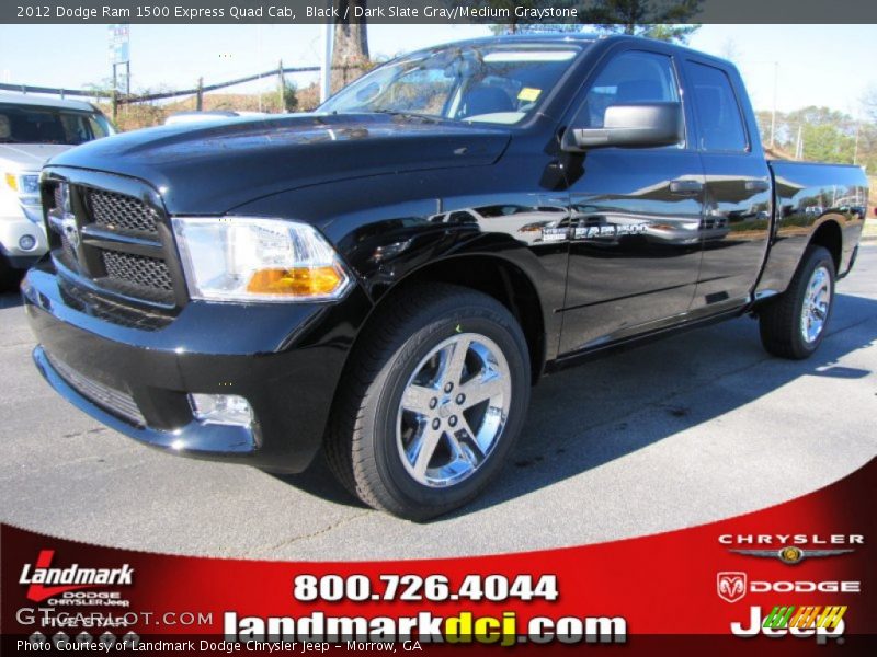 Black / Dark Slate Gray/Medium Graystone 2012 Dodge Ram 1500 Express Quad Cab