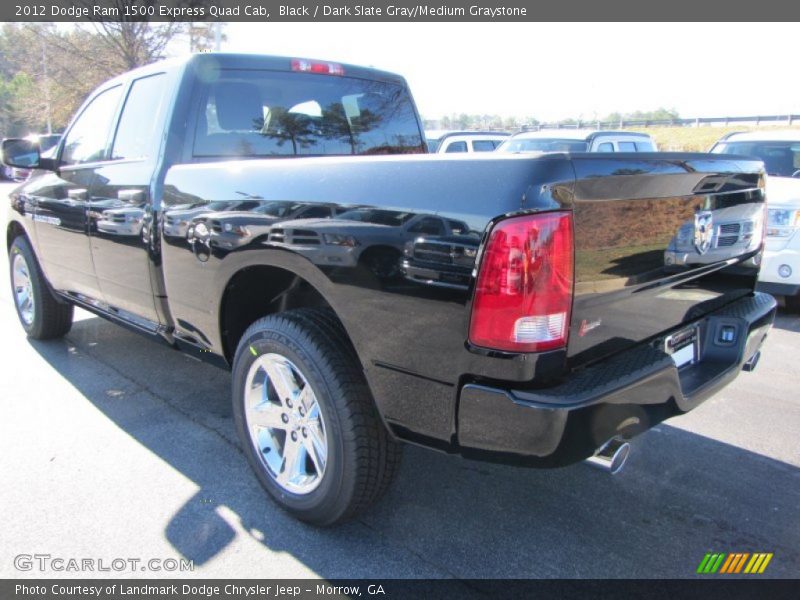 Black / Dark Slate Gray/Medium Graystone 2012 Dodge Ram 1500 Express Quad Cab