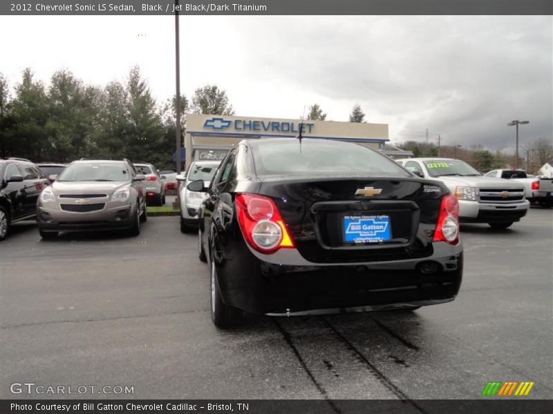 Black / Jet Black/Dark Titanium 2012 Chevrolet Sonic LS Sedan