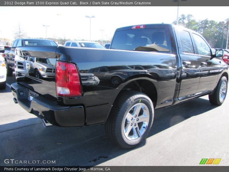 Black / Dark Slate Gray/Medium Graystone 2012 Dodge Ram 1500 Express Quad Cab