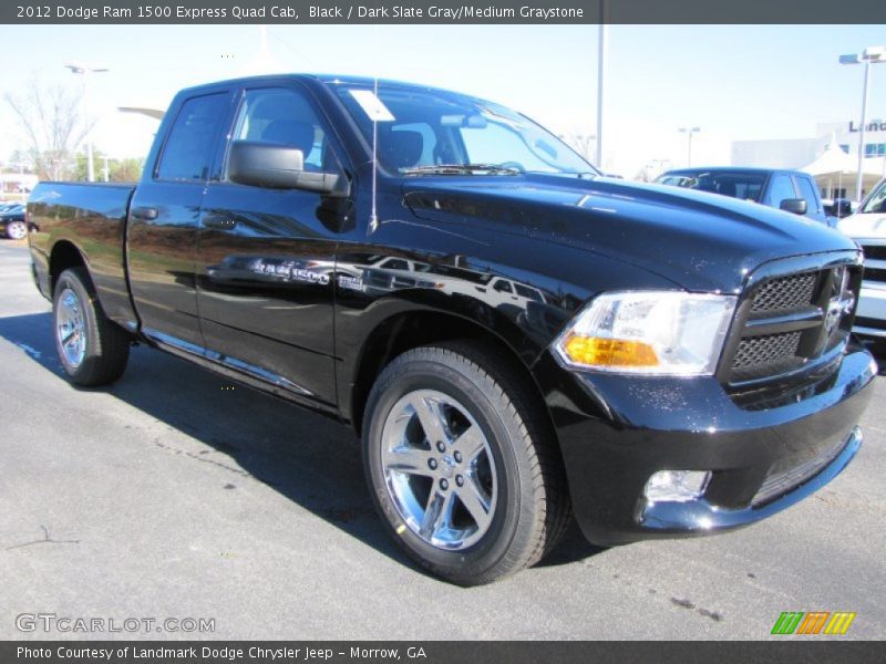 Black / Dark Slate Gray/Medium Graystone 2012 Dodge Ram 1500 Express Quad Cab