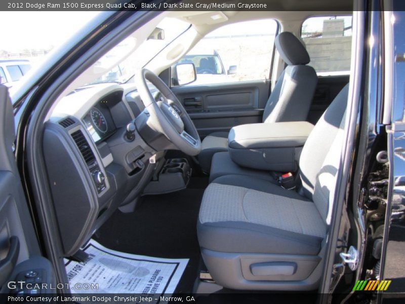 Black / Dark Slate Gray/Medium Graystone 2012 Dodge Ram 1500 Express Quad Cab