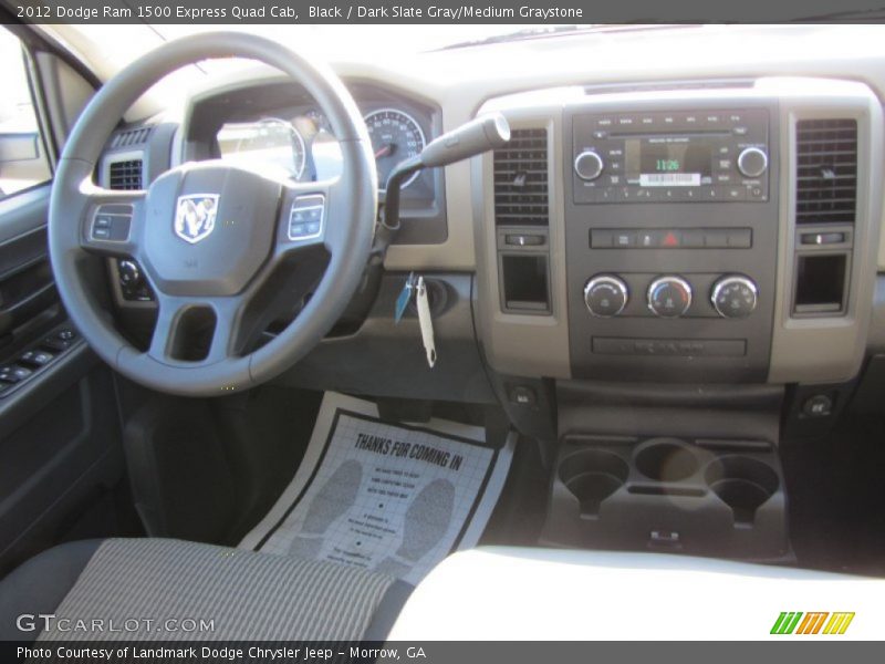 Black / Dark Slate Gray/Medium Graystone 2012 Dodge Ram 1500 Express Quad Cab