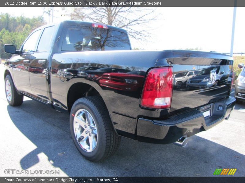 Black / Dark Slate Gray/Medium Graystone 2012 Dodge Ram 1500 Express Quad Cab