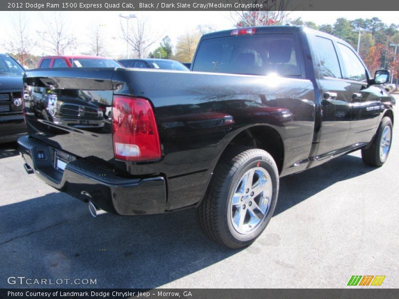 Black / Dark Slate Gray/Medium Graystone 2012 Dodge Ram 1500 Express Quad Cab