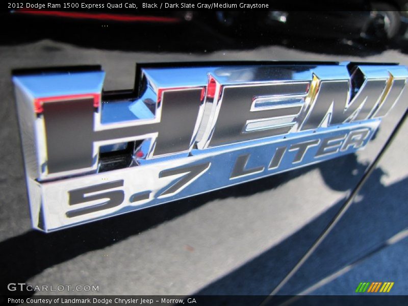 Black / Dark Slate Gray/Medium Graystone 2012 Dodge Ram 1500 Express Quad Cab