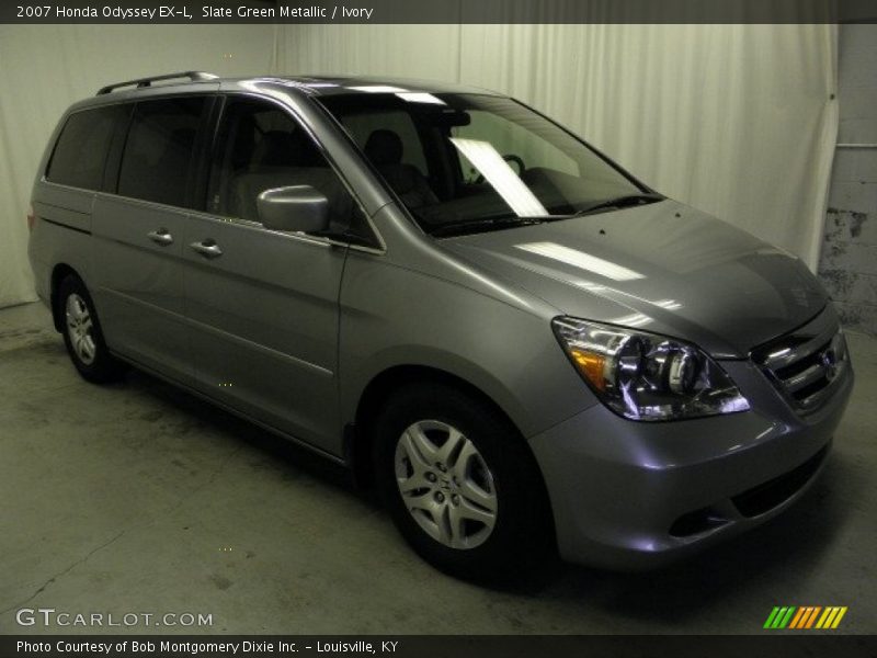 Slate Green Metallic / Ivory 2007 Honda Odyssey EX-L