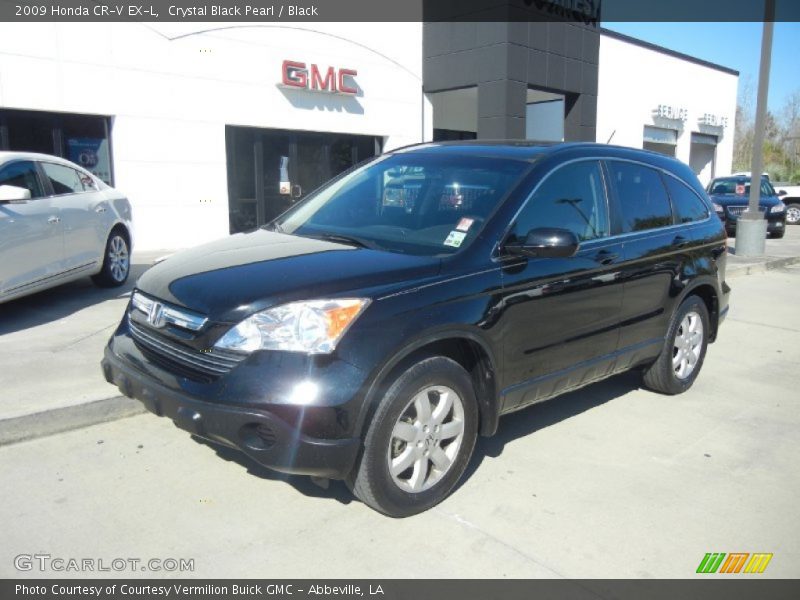 Crystal Black Pearl / Black 2009 Honda CR-V EX-L