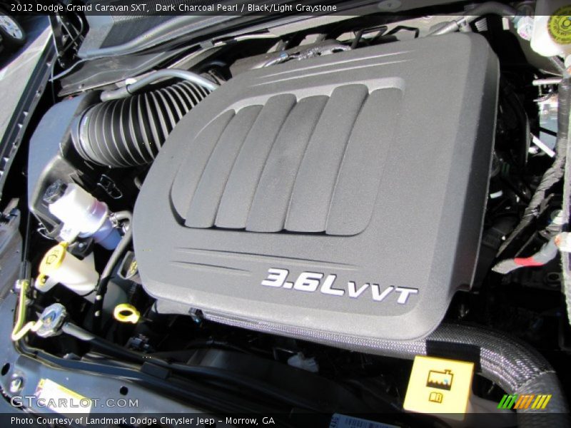 Dark Charcoal Pearl / Black/Light Graystone 2012 Dodge Grand Caravan SXT