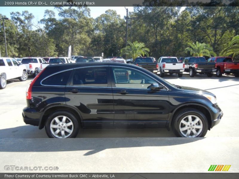 Crystal Black Pearl / Black 2009 Honda CR-V EX-L