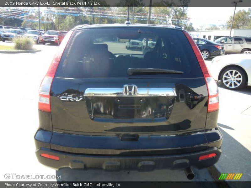 Crystal Black Pearl / Black 2009 Honda CR-V EX-L