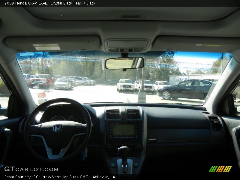 Crystal Black Pearl / Black 2009 Honda CR-V EX-L