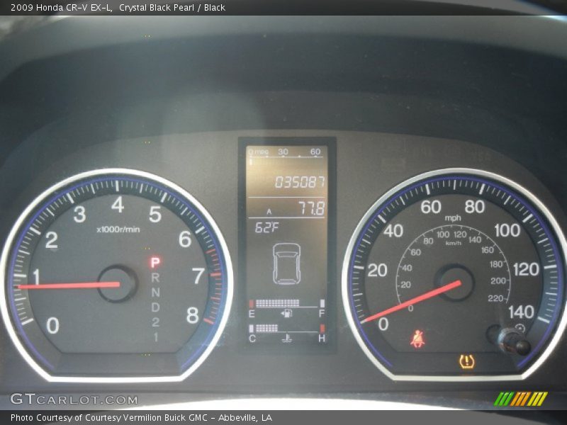 Crystal Black Pearl / Black 2009 Honda CR-V EX-L
