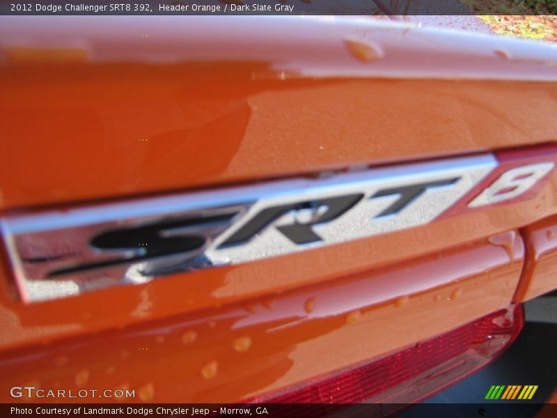 Header Orange / Dark Slate Gray 2012 Dodge Challenger SRT8 392