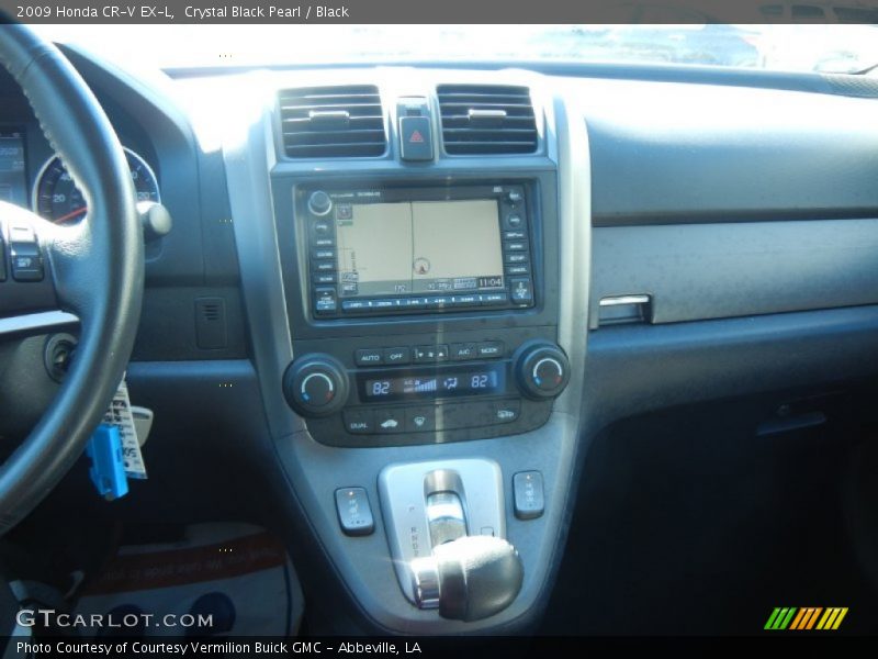 Crystal Black Pearl / Black 2009 Honda CR-V EX-L