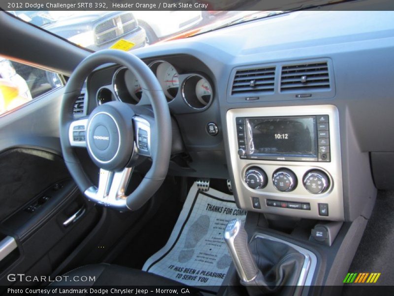 Header Orange / Dark Slate Gray 2012 Dodge Challenger SRT8 392