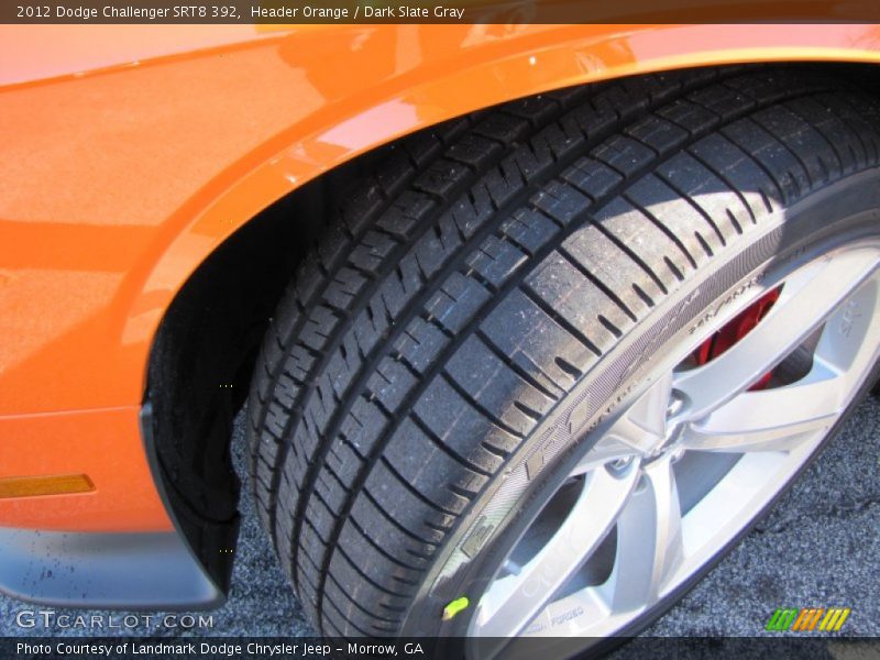 Header Orange / Dark Slate Gray 2012 Dodge Challenger SRT8 392