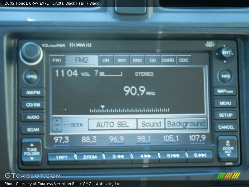 Crystal Black Pearl / Black 2009 Honda CR-V EX-L