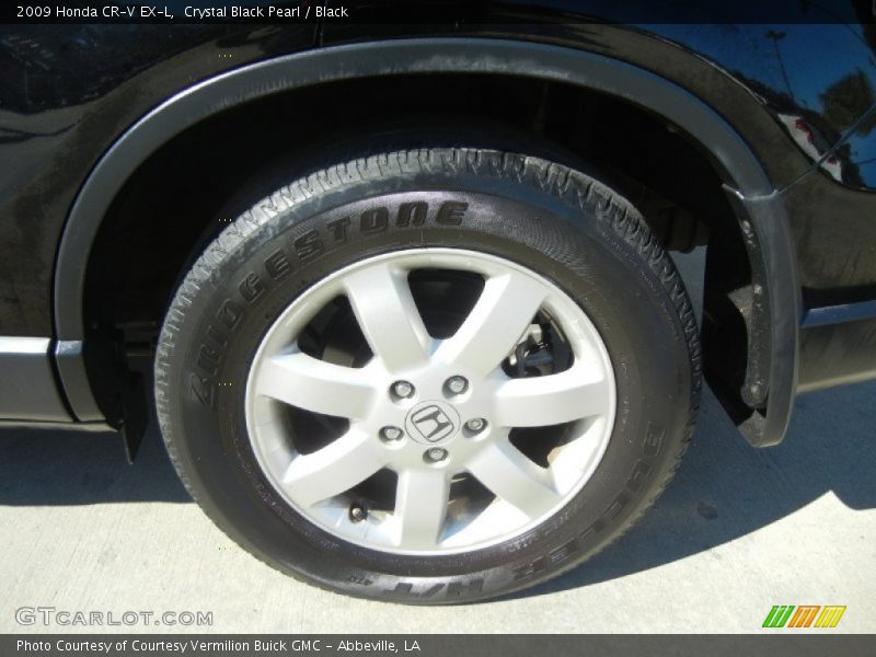 Crystal Black Pearl / Black 2009 Honda CR-V EX-L