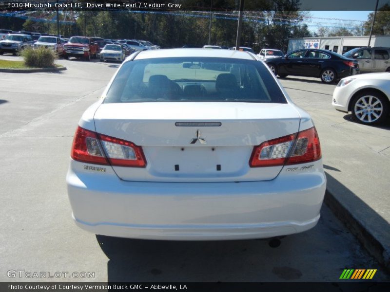 Dover White Pearl / Medium Gray 2010 Mitsubishi Galant FE