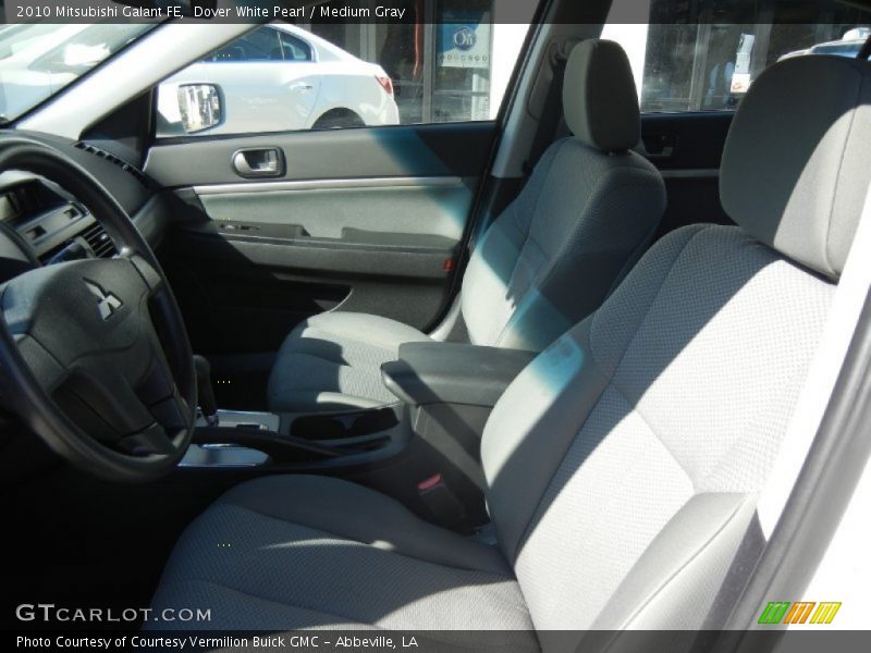Dover White Pearl / Medium Gray 2010 Mitsubishi Galant FE