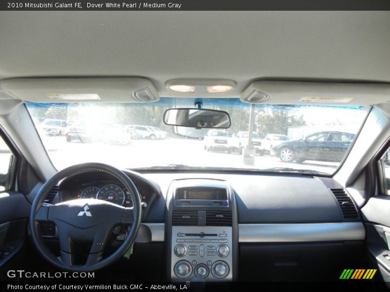 Dover White Pearl / Medium Gray 2010 Mitsubishi Galant FE