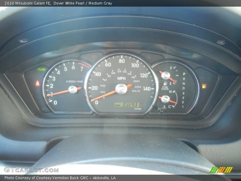 Dover White Pearl / Medium Gray 2010 Mitsubishi Galant FE