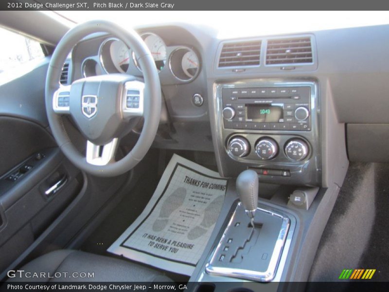 Pitch Black / Dark Slate Gray 2012 Dodge Challenger SXT