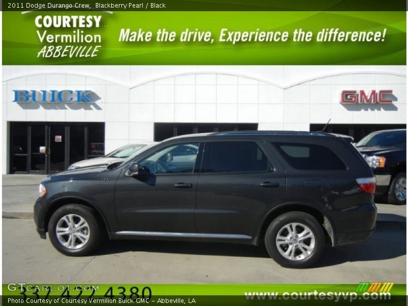 Blackberry Pearl / Black 2011 Dodge Durango Crew