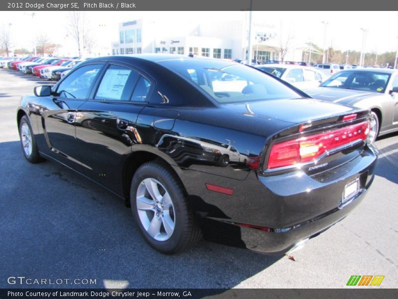 Pitch Black / Black 2012 Dodge Charger SE