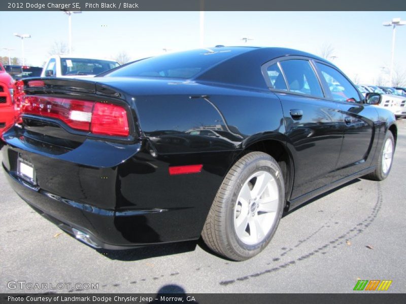 Pitch Black / Black 2012 Dodge Charger SE