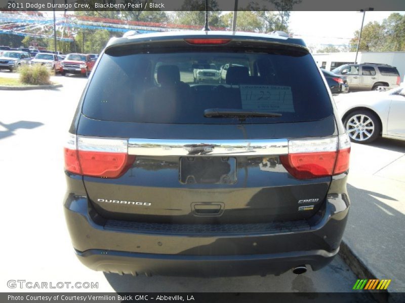 Blackberry Pearl / Black 2011 Dodge Durango Crew