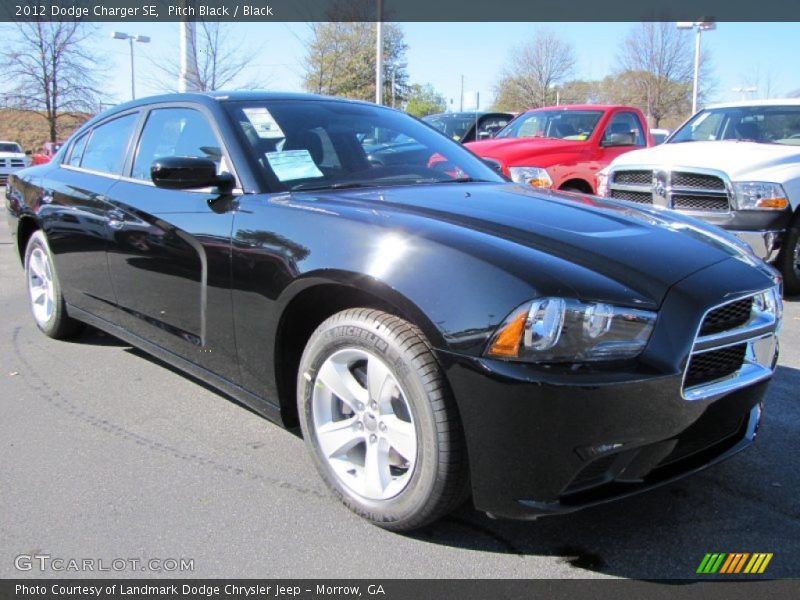 Pitch Black / Black 2012 Dodge Charger SE