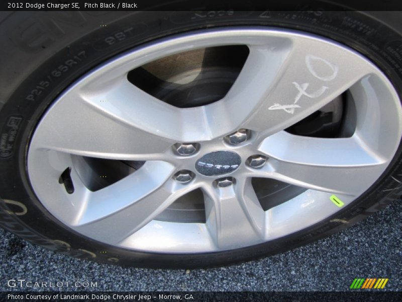 Pitch Black / Black 2012 Dodge Charger SE
