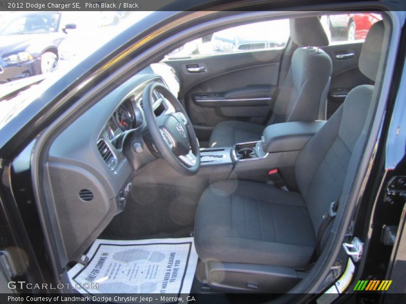 Pitch Black / Black 2012 Dodge Charger SE