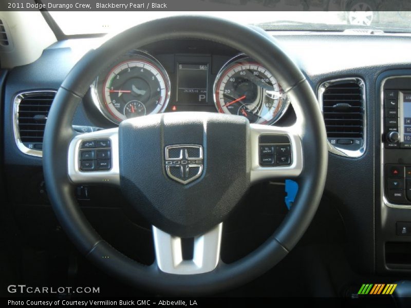 Blackberry Pearl / Black 2011 Dodge Durango Crew