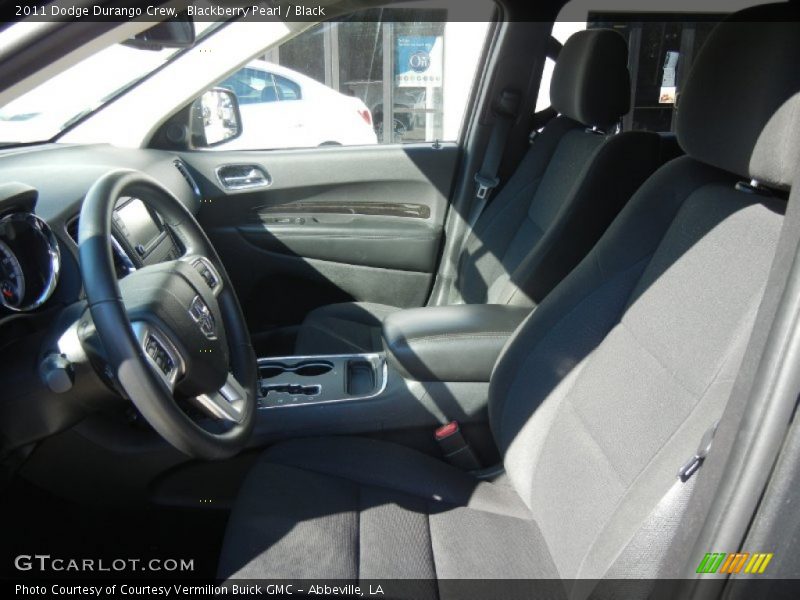 Blackberry Pearl / Black 2011 Dodge Durango Crew