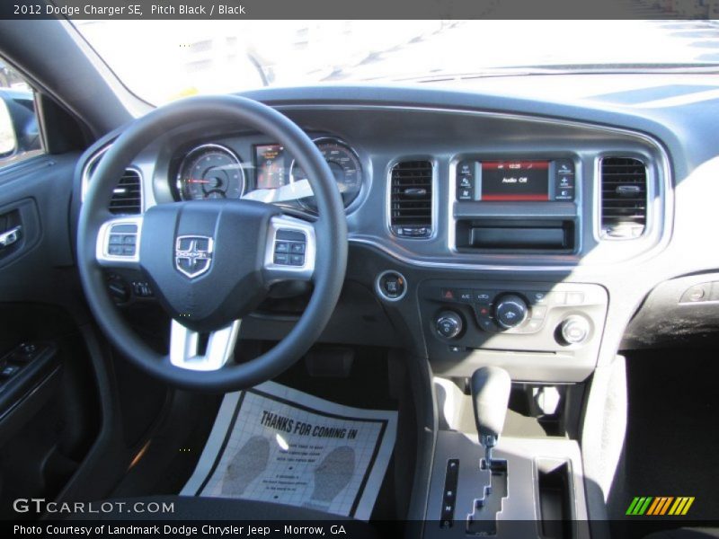 Pitch Black / Black 2012 Dodge Charger SE