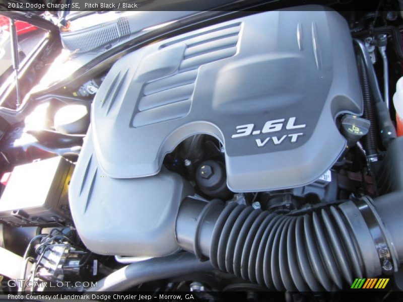 Pitch Black / Black 2012 Dodge Charger SE
