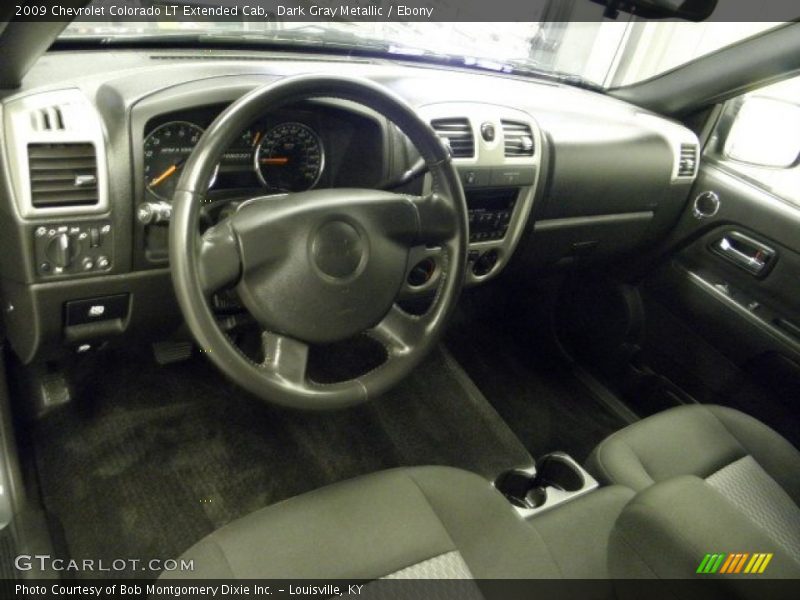 Dark Gray Metallic / Ebony 2009 Chevrolet Colorado LT Extended Cab